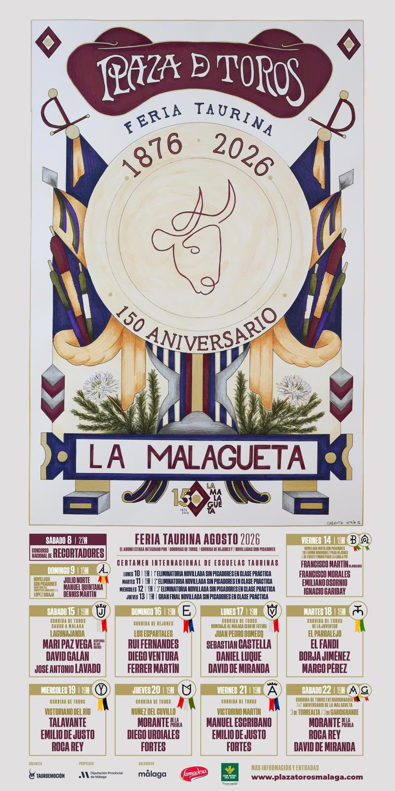 Imagen para: Morante, Roca Rey y otros toreros en la feria taurina de Málaga 2026