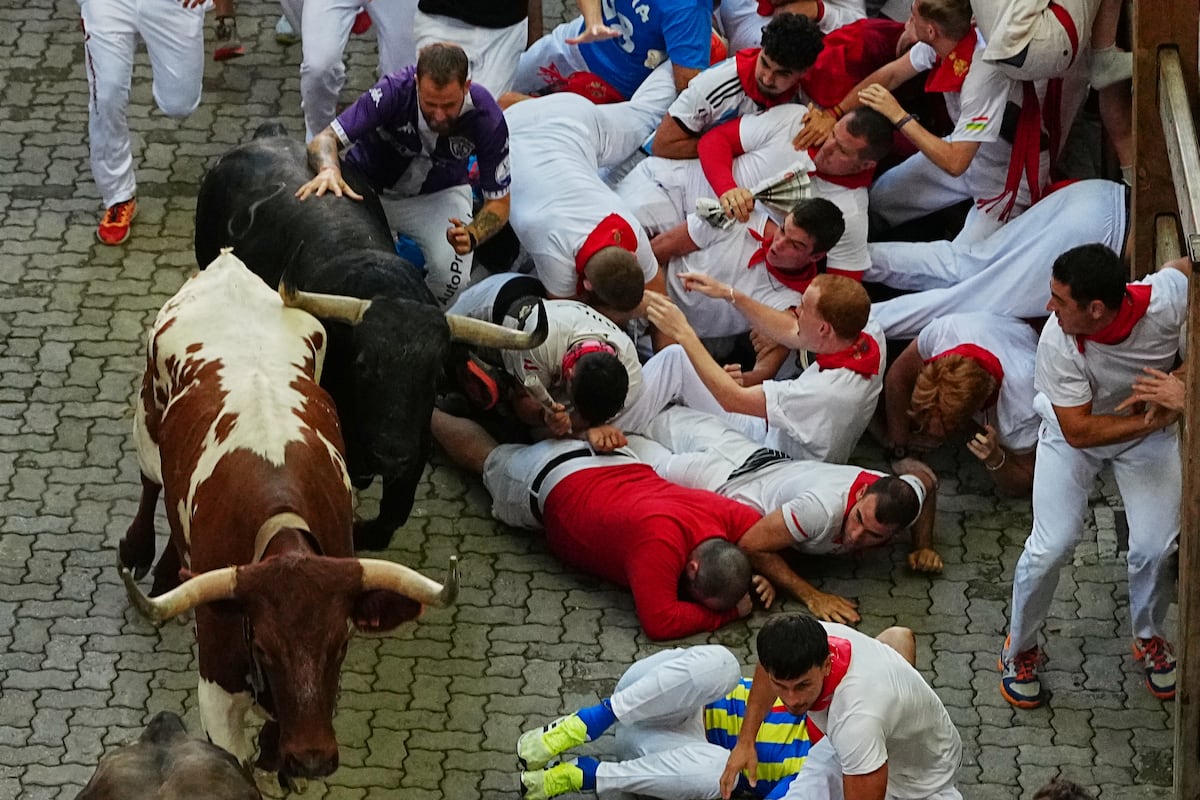 Imagen para: Octavo encierro de San Fermín 2026, en imágenes: un espectáculo cultural en Pamplona